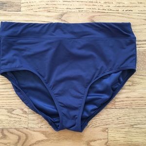Lands End High Waisted Slimming Bikini Bottoms -10